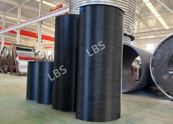 High Capacity 7000m Right Hand 45° Lebus Drum Sleeve, MC Nylon 25-Layer Spooling Liner for Φ14mm Wire Rope